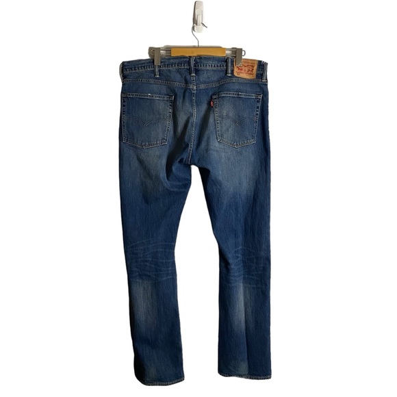 Levi's 513 Men's Medium Indigo Slim Straight Denim Jeans - Picture 8 of 8